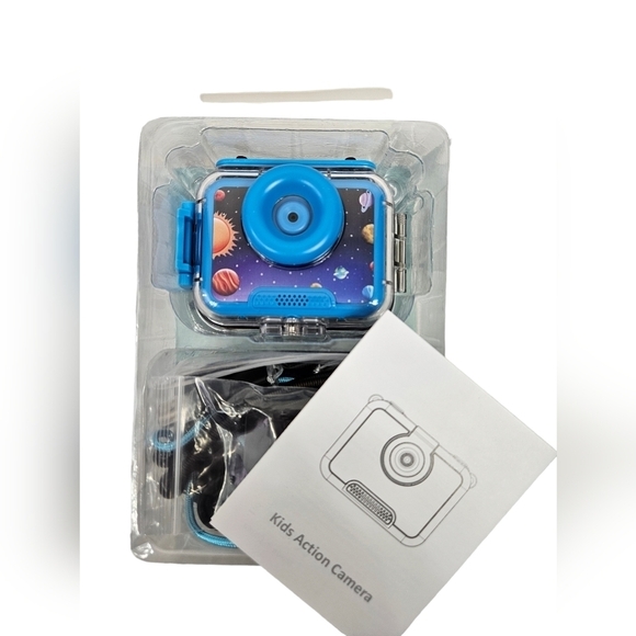 NWT KidsCam Kids Waterproof Camera‎ Sports HD Camcorder Blue Solar System - Picture 12 of 12